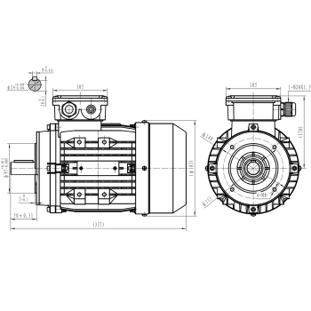 Silnik elektryczny 1,5kW 1400 obr/min. 90B14